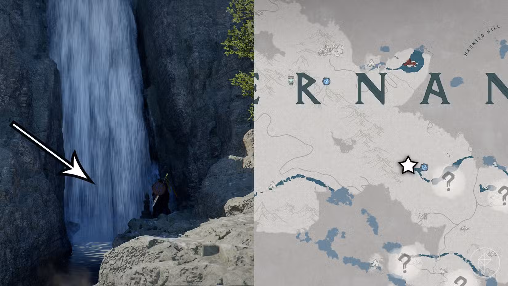 Localização das luvas do Reino Caído no Deserto Carmesim