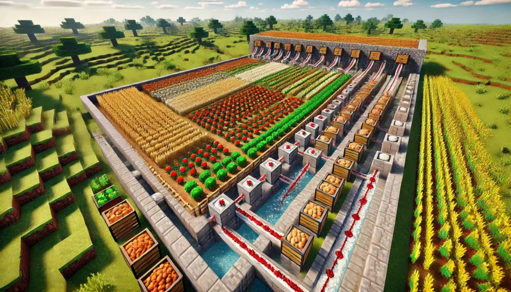 Minecraft Redstone: Componentes Essenciais para Fazendas Automáticas.