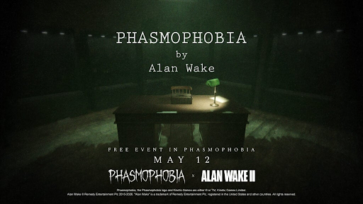 Phasmophobia terá evento especial em parceria com Alan Wake II a partir de 12 de maio; veja o vídeo promocional.