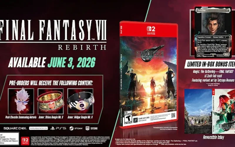 Final Fantasy VII Rebirth não terá DLC para focar no desenvolvimento da Parte 3.